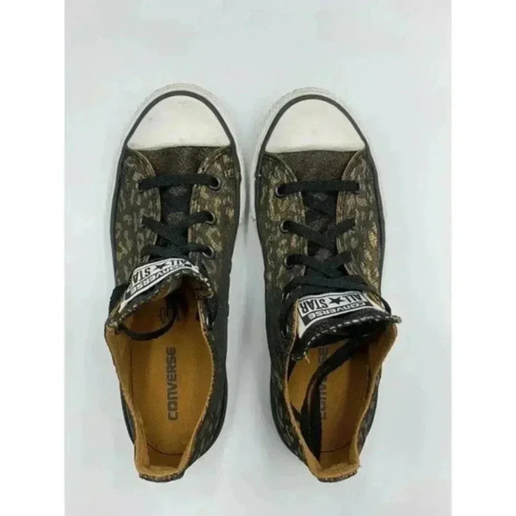 Rare CONVERSE CT OX All Star Black Metallic Bling Sneakers 640469F Youth 2 - Picture 5 of 8